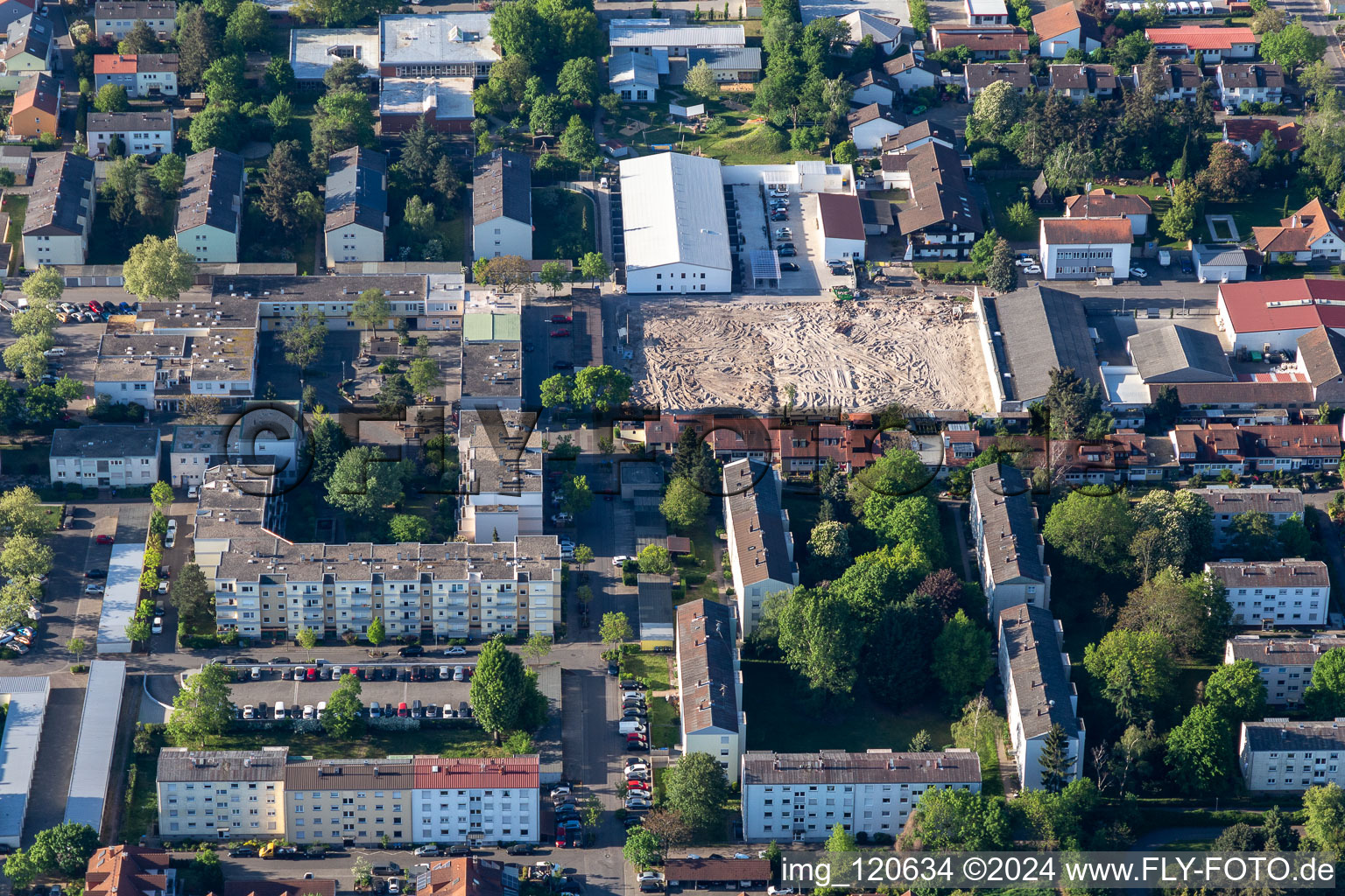 Demolition HILA in Landau in der Pfalz in the state Rhineland-Palatinate, Germany