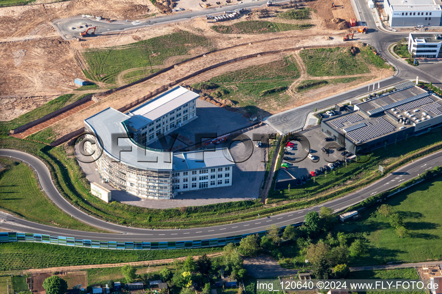 Office building - Ensemble Hermann-Staudinger-Strasse in Queichheim in the state Rhineland-Palatinate, Germany