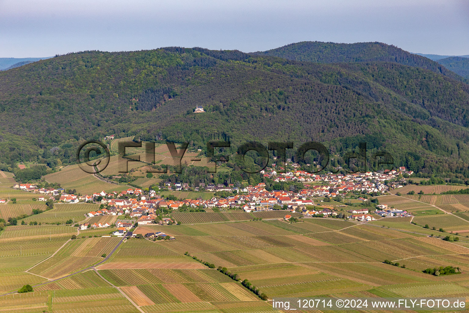 At the foot of the St. Anna Chapel in Burrweiler in the state Rhineland-Palatinate, Germany