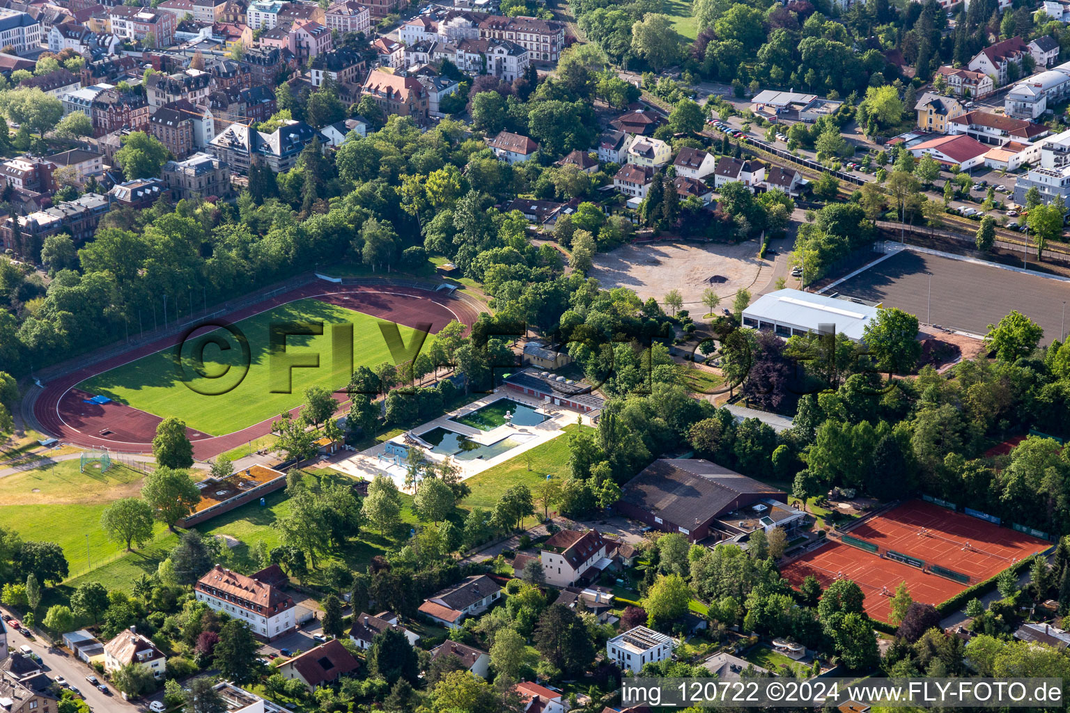 Südpfalzstadion without round sports hall in Landau in der Pfalz in the state Rhineland-Palatinate, Germany