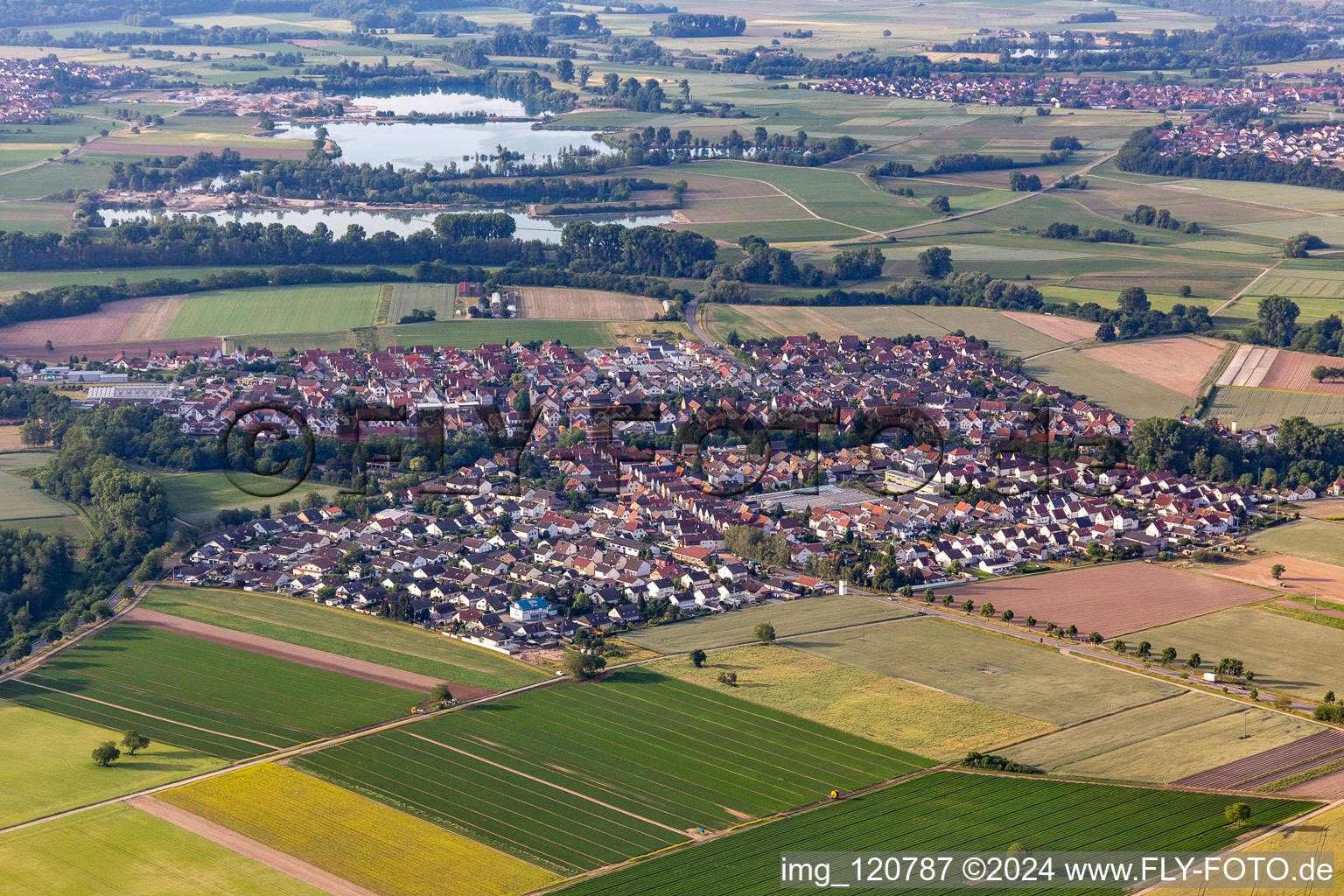 Drone image of Kuhardt in the state Rhineland-Palatinate, Germany