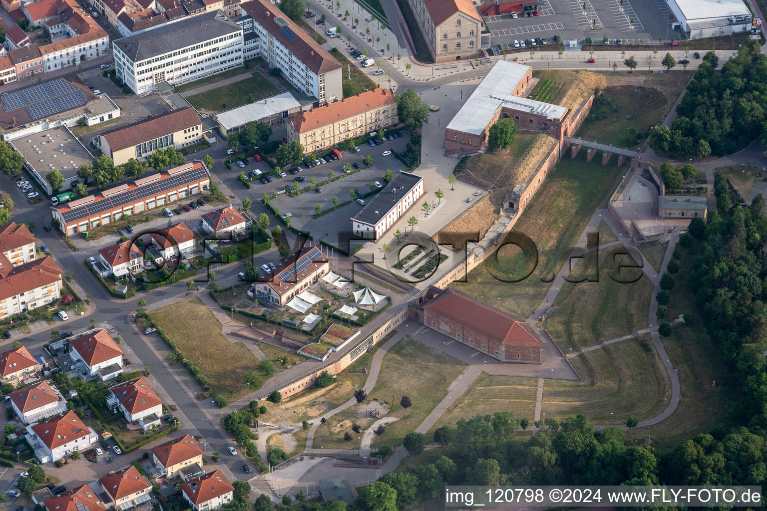 Fronte Lamotte City Park in Germersheim in the state Rhineland-Palatinate, Germany