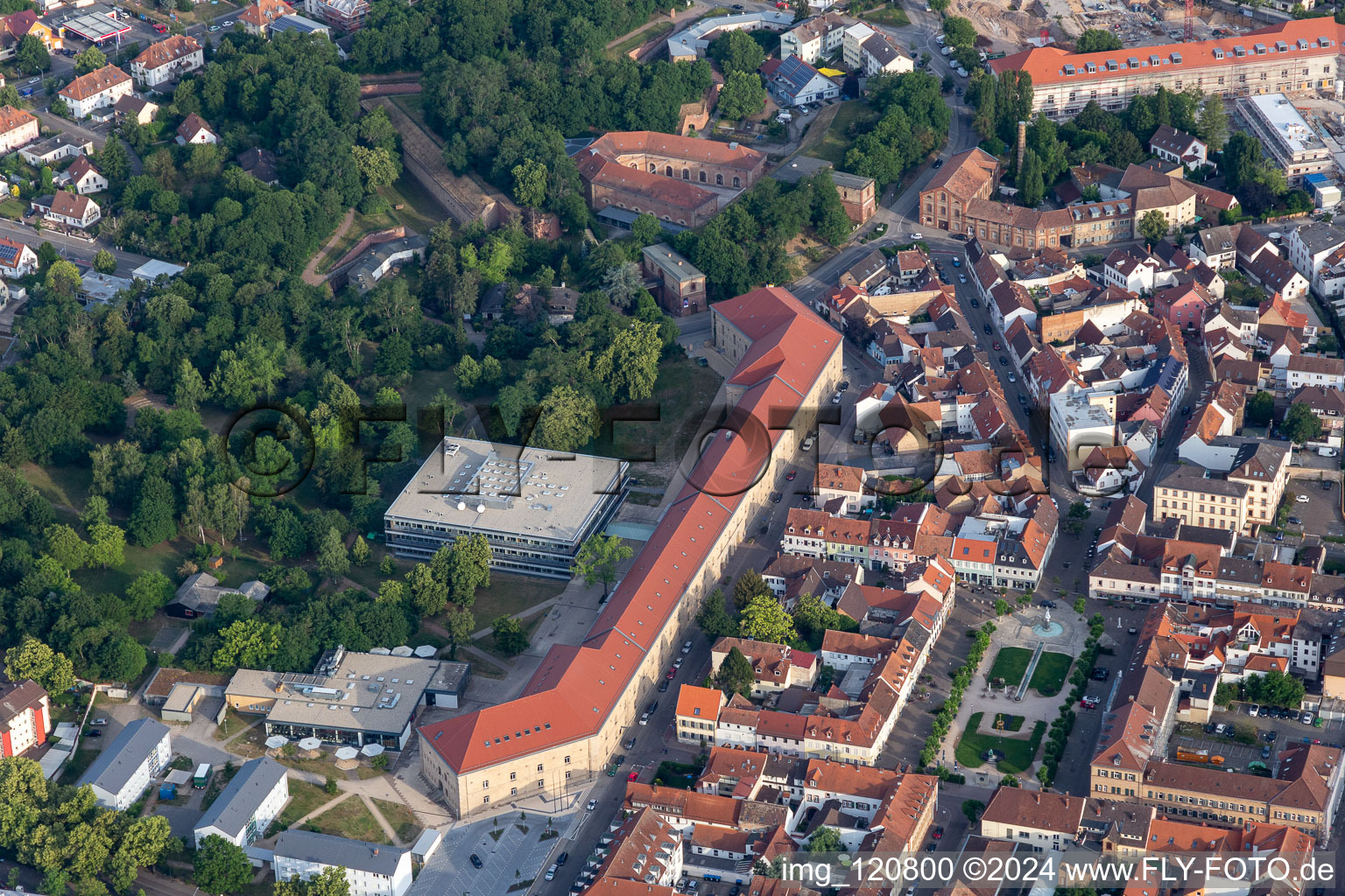 Museum building ensemble of Deutsches Strassenmuseum e.V. in Germersheim in the state Rhineland-Palatinate, Germany