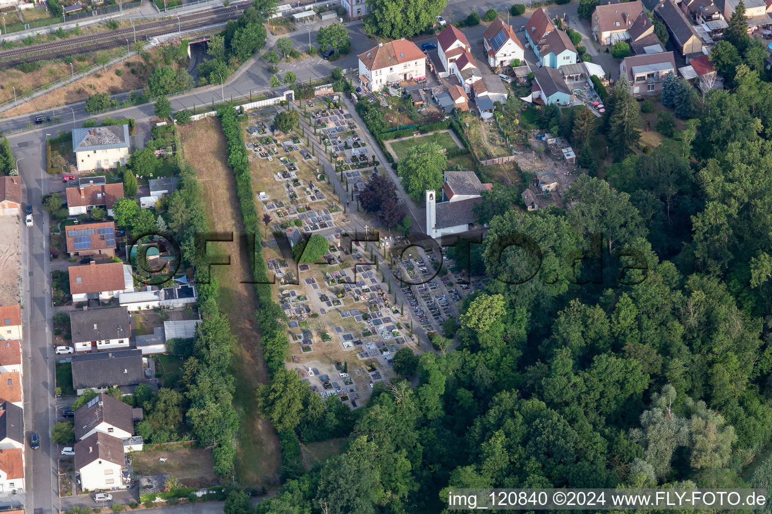 Cemetery in the district Sondernheim in Germersheim in the state Rhineland-Palatinate, Germany