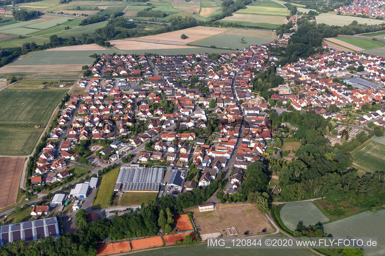 Drone image of Kuhardt in the state Rhineland-Palatinate, Germany