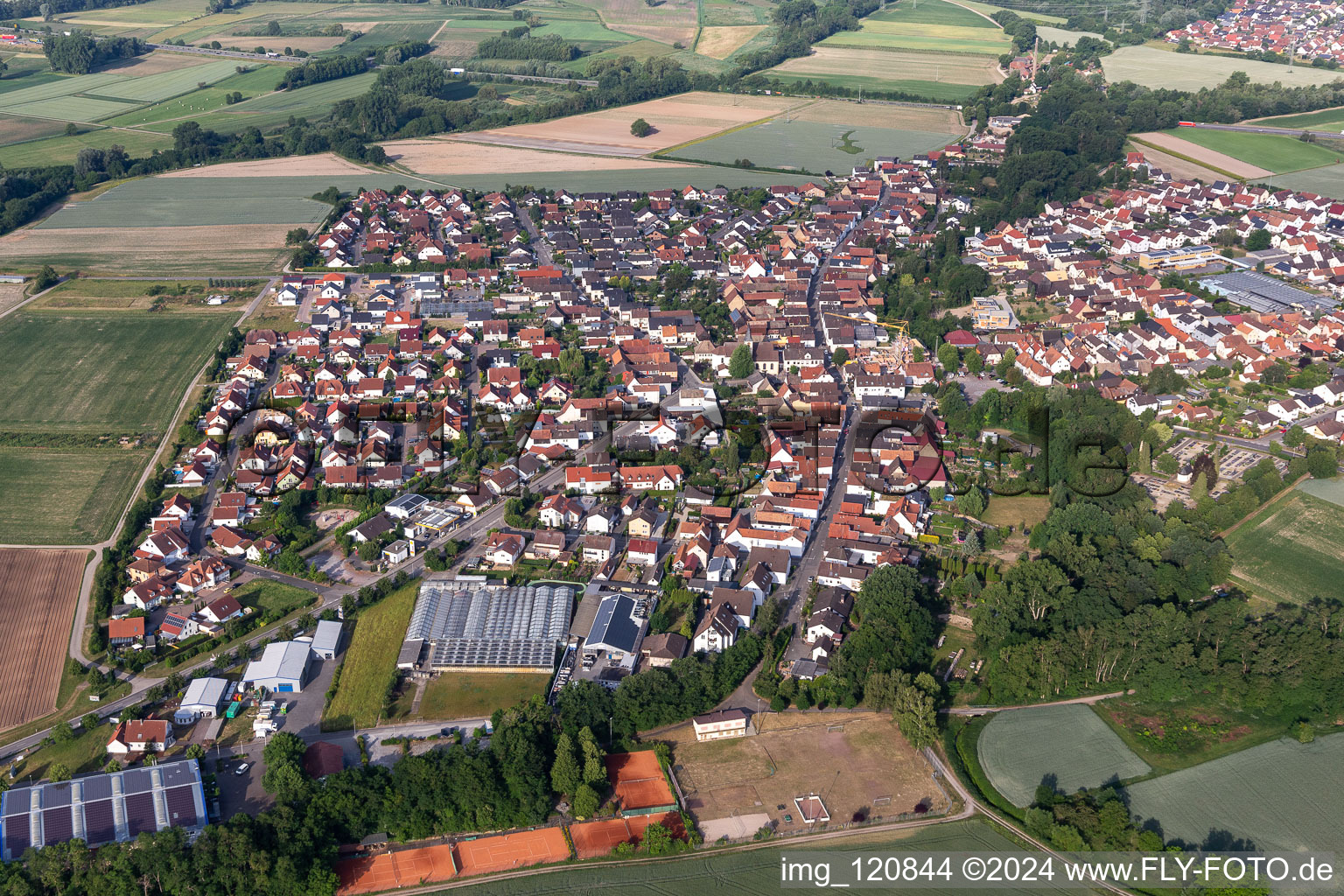 Drone image of Kuhardt in the state Rhineland-Palatinate, Germany