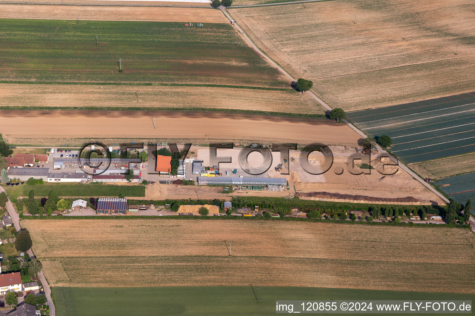 Drone image of Kandel in the state Rhineland-Palatinate, Germany