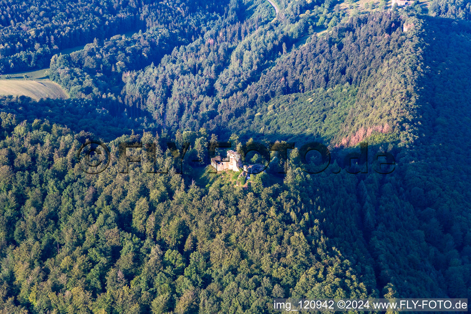 Castle of Hohenburg in Wingen in the state Bas-Rhin, France