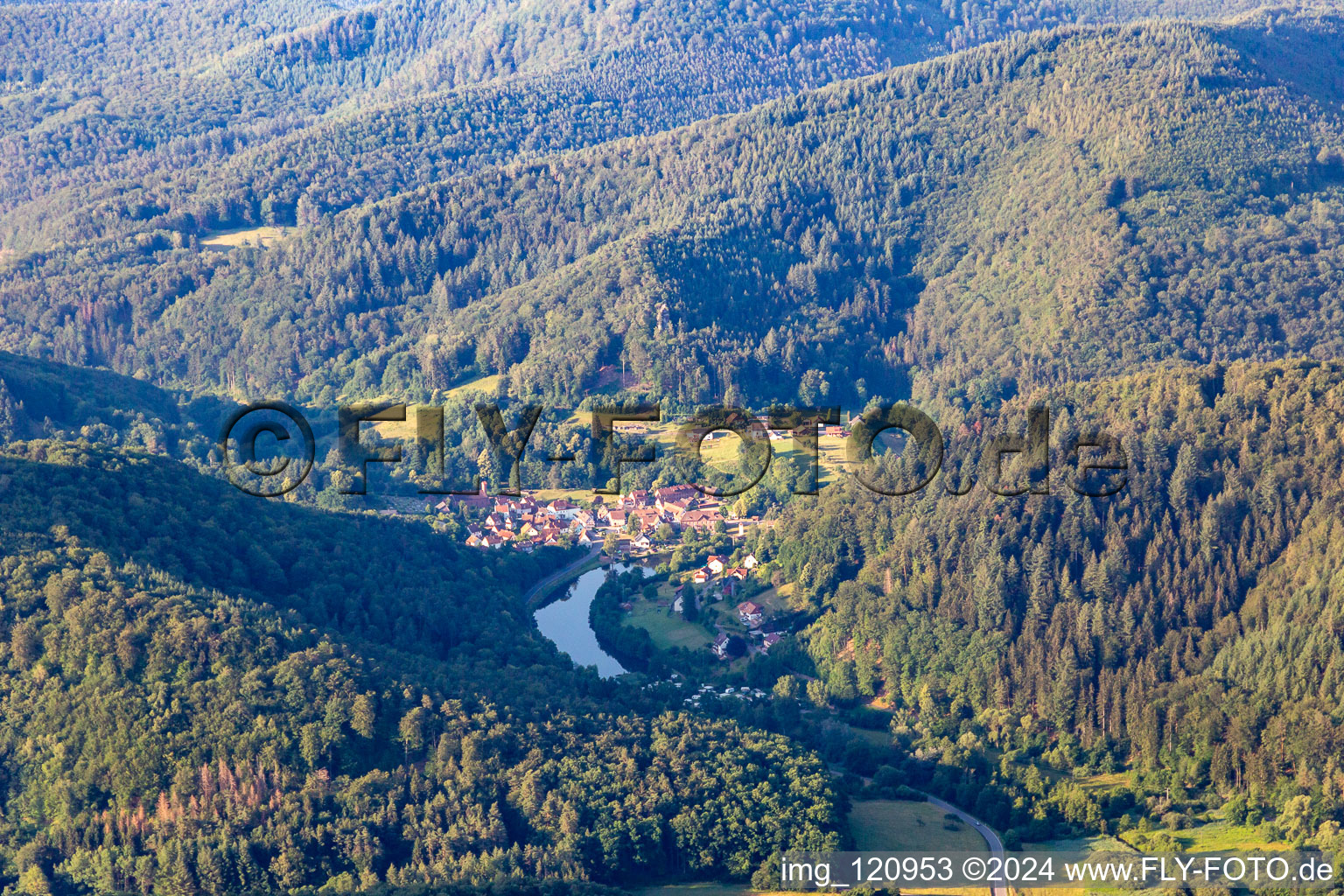 Königsweiher in Schönau in the state Rhineland-Palatinate, Germany