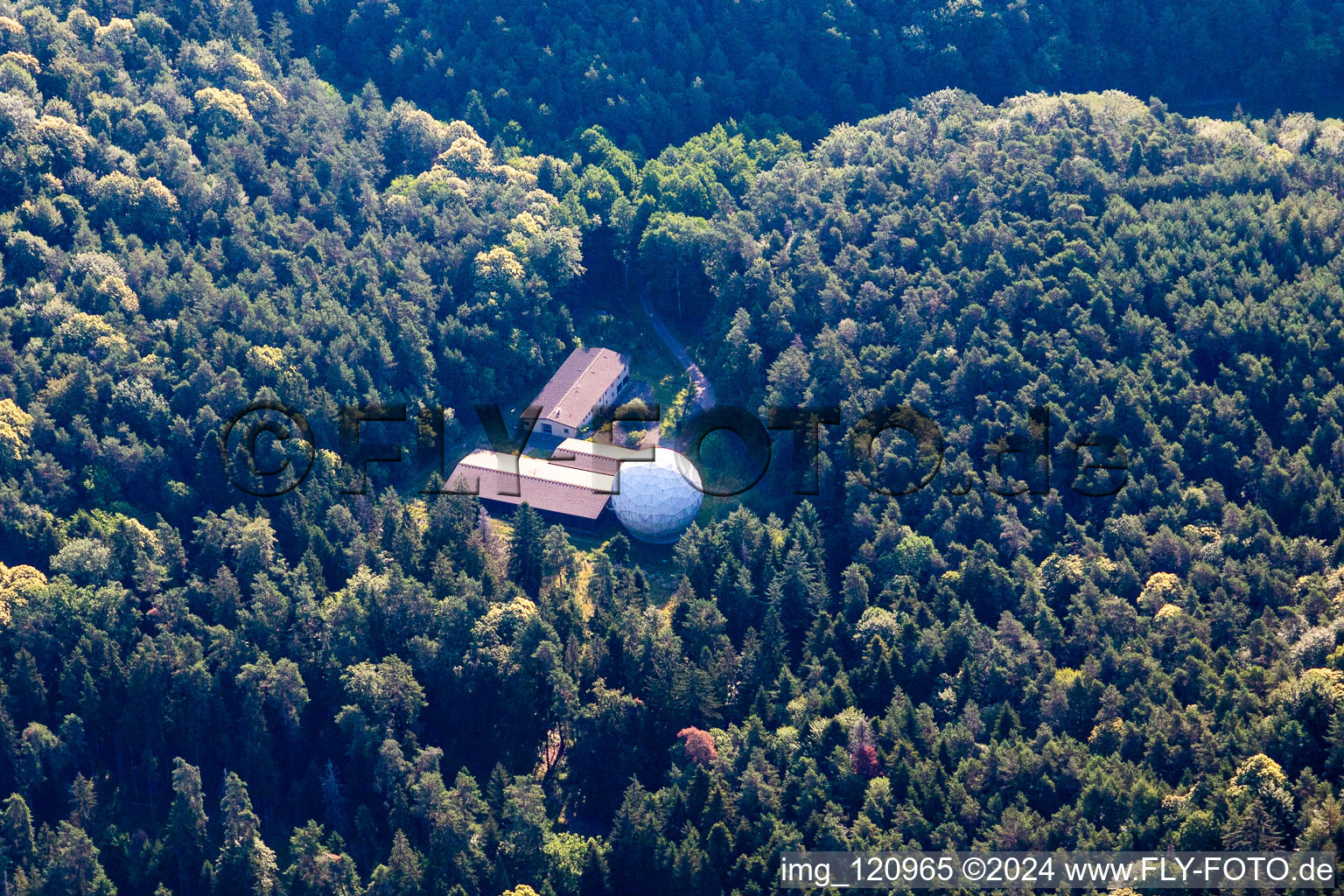 Radar station in Pleisweiler-Oberhofen in the state Rhineland-Palatinate, Germany