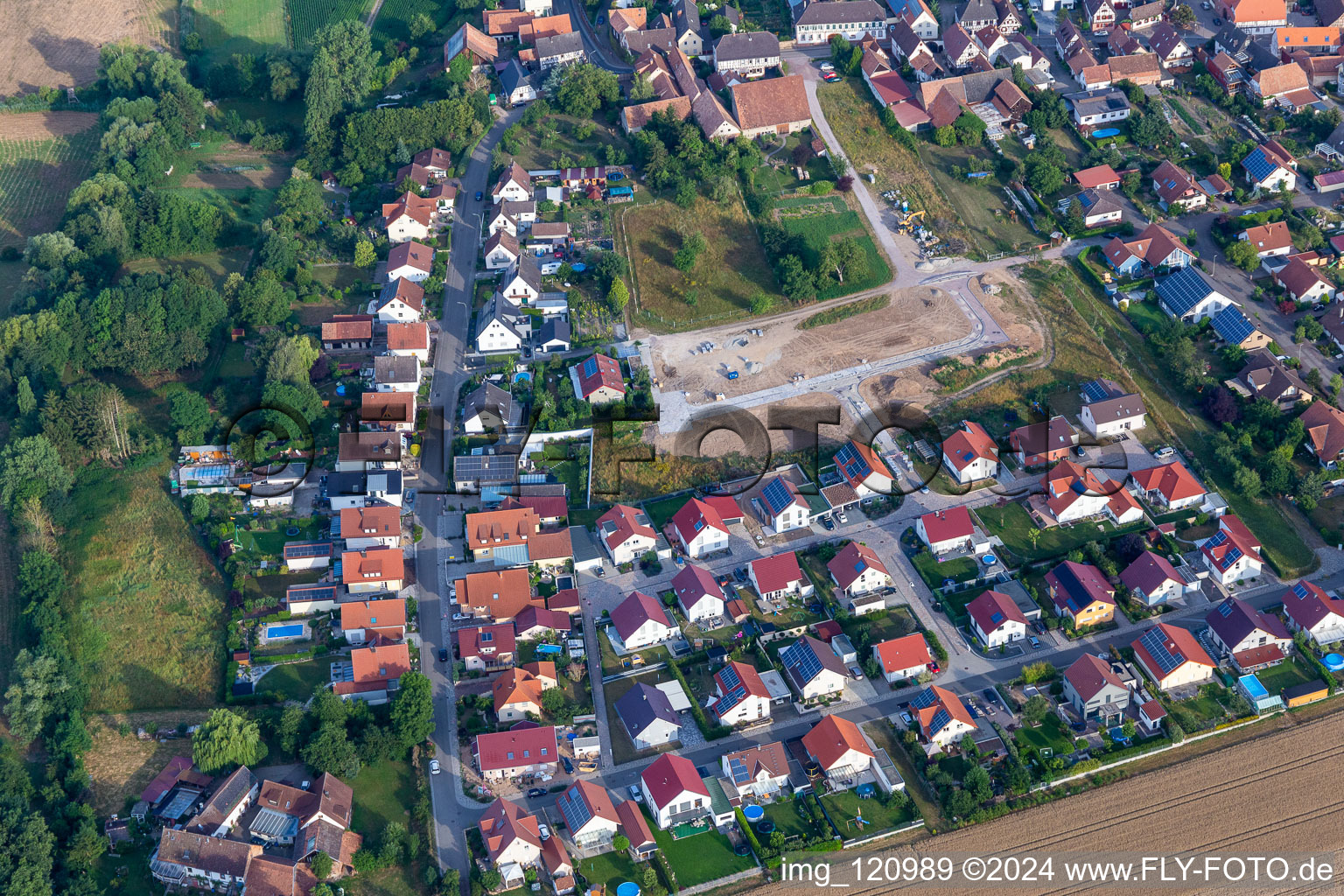 Aerial photograpy of Barbelroth in the state Rhineland-Palatinate, Germany