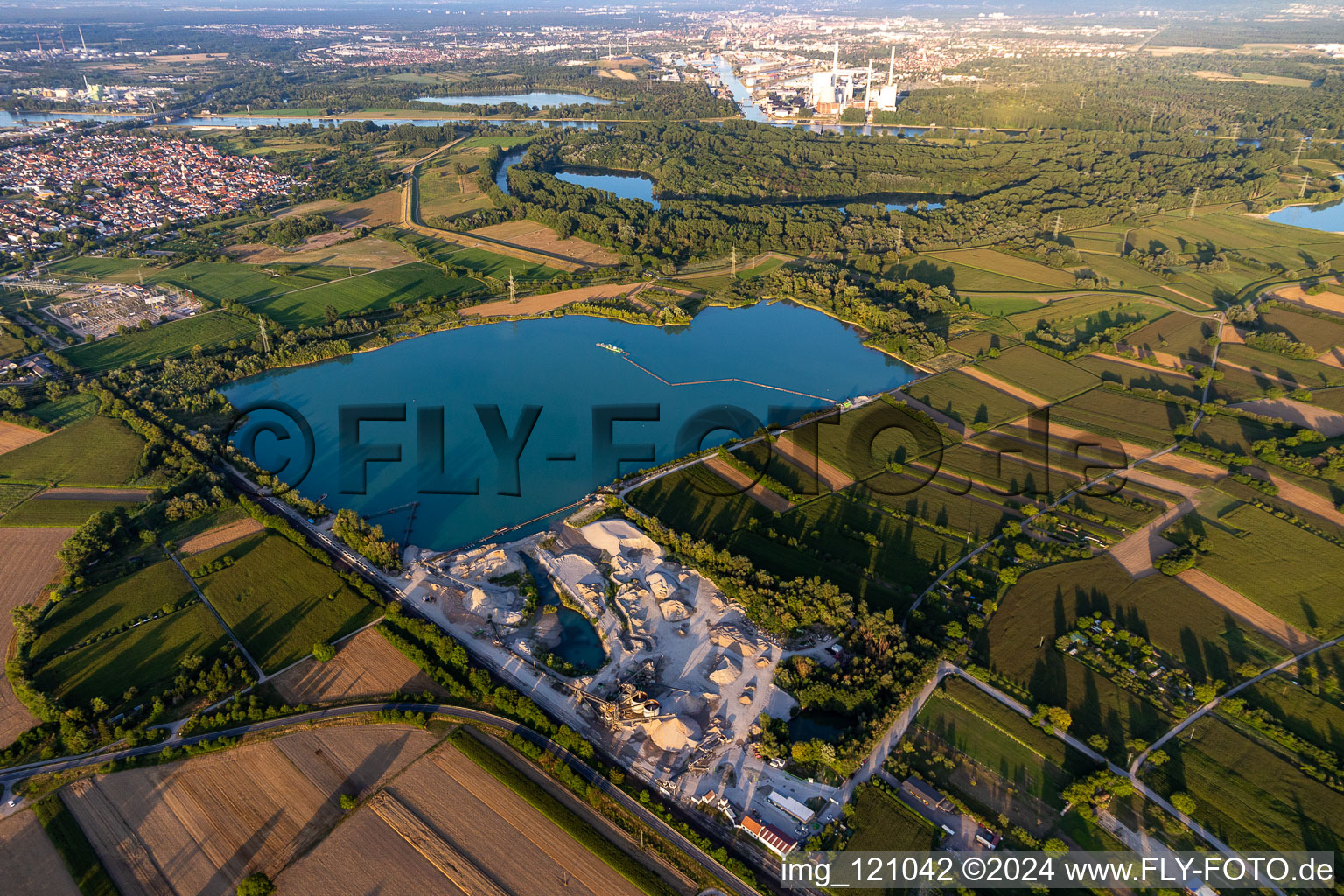 Willersinn gravel and grit in Hagenbach in the state Rhineland-Palatinate, Germany