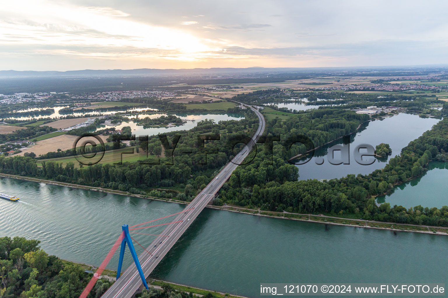 Hockenheim in the state Baden-Wuerttemberg, Germany from the drone perspective