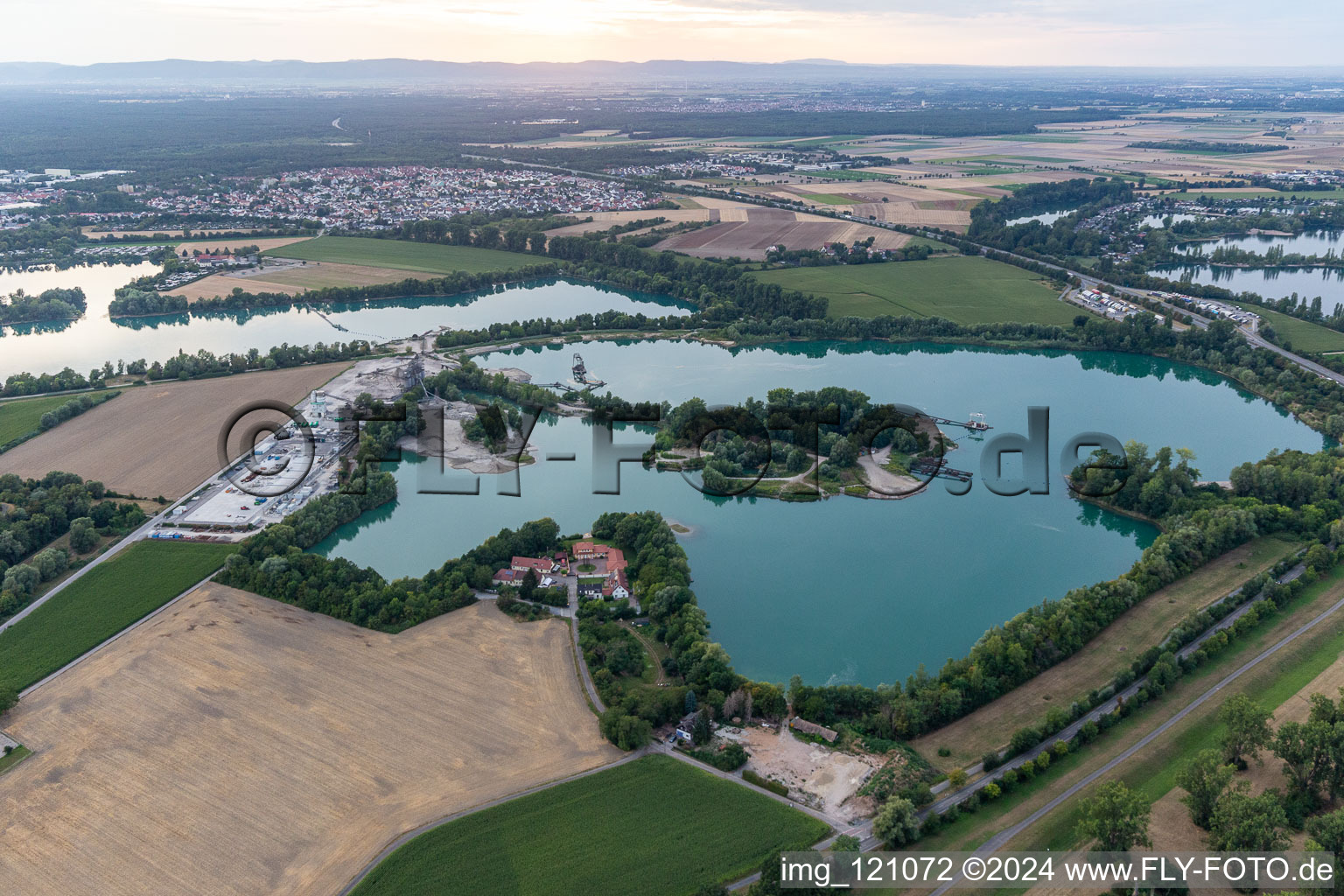 Oblique view of Speyer in the state Rhineland-Palatinate, Germany