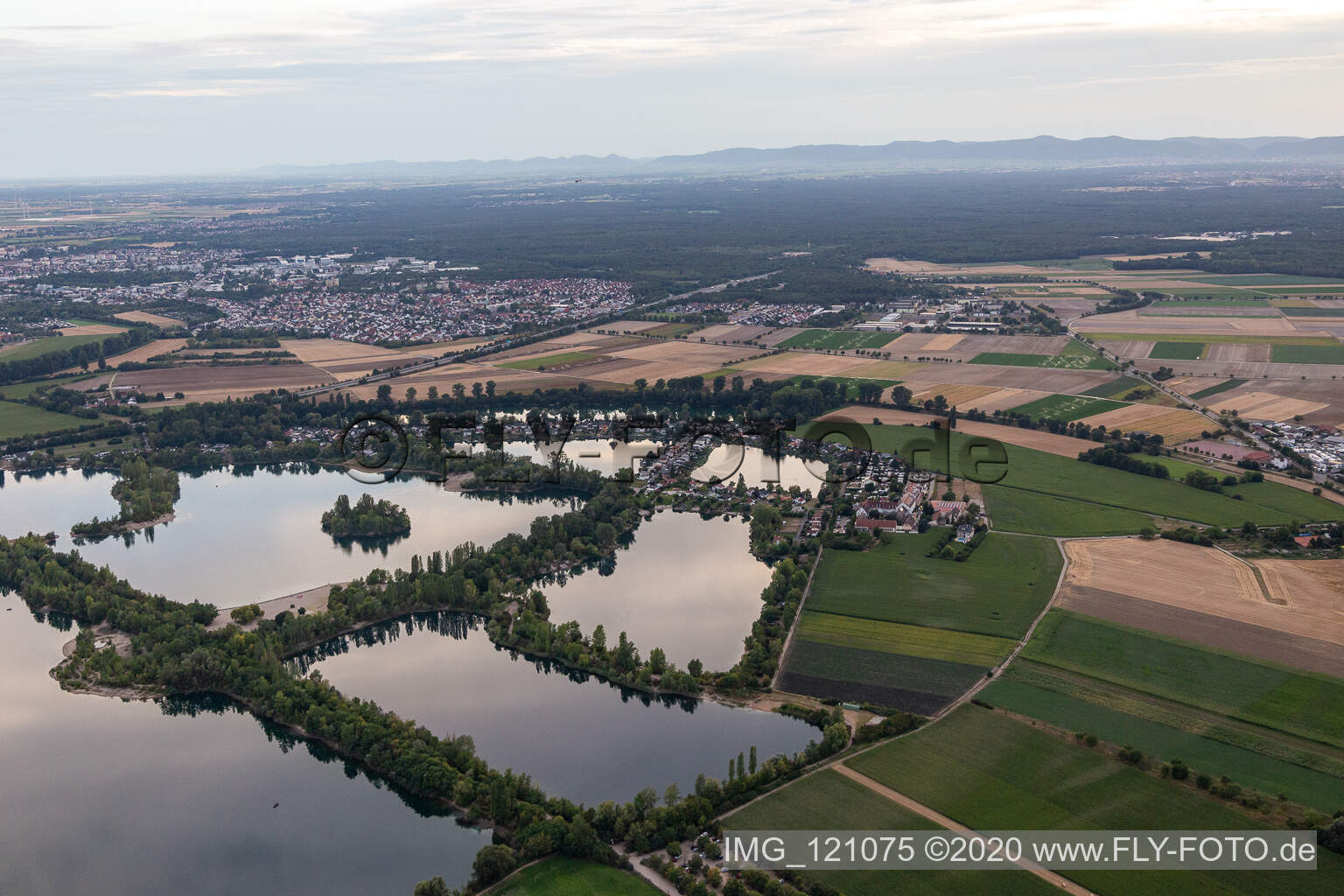 Silbersee, Biersiedersee, Binsfeld in Speyer in the state Rhineland-Palatinate, Germany