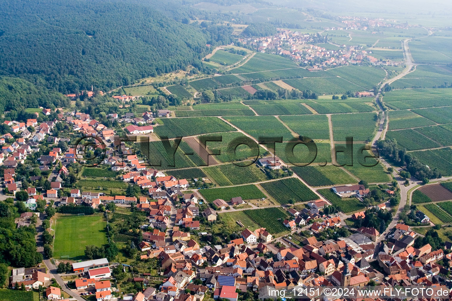 Frankweiler in the state Rhineland-Palatinate, Germany out of the air