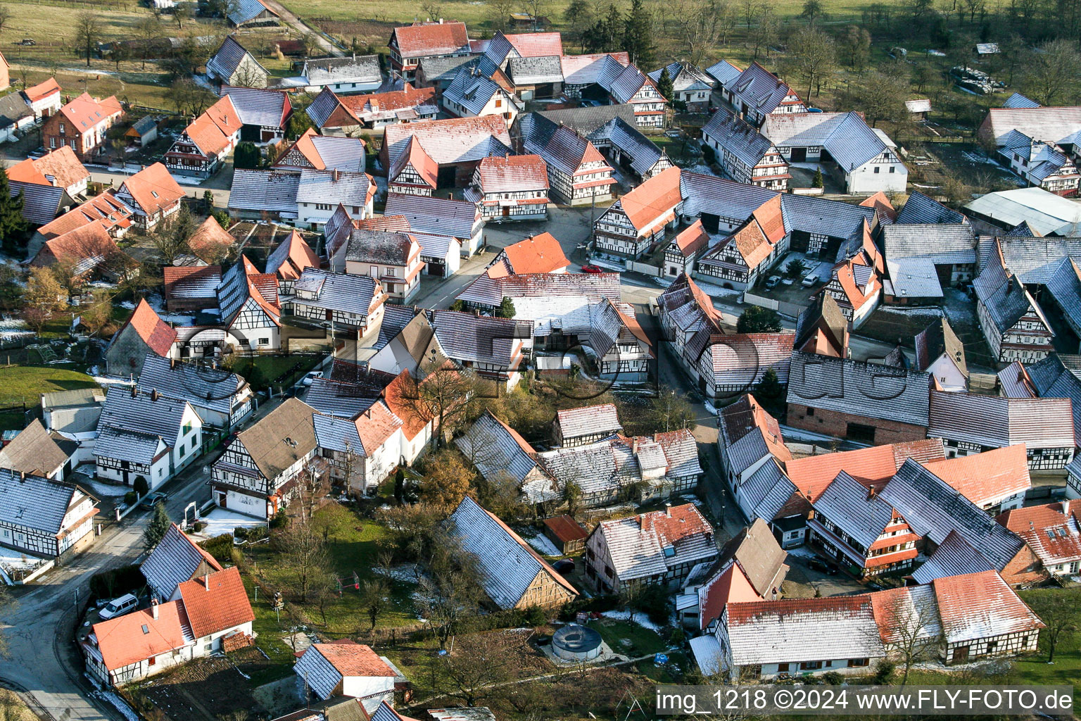 Hunspach in the state Bas-Rhin, France