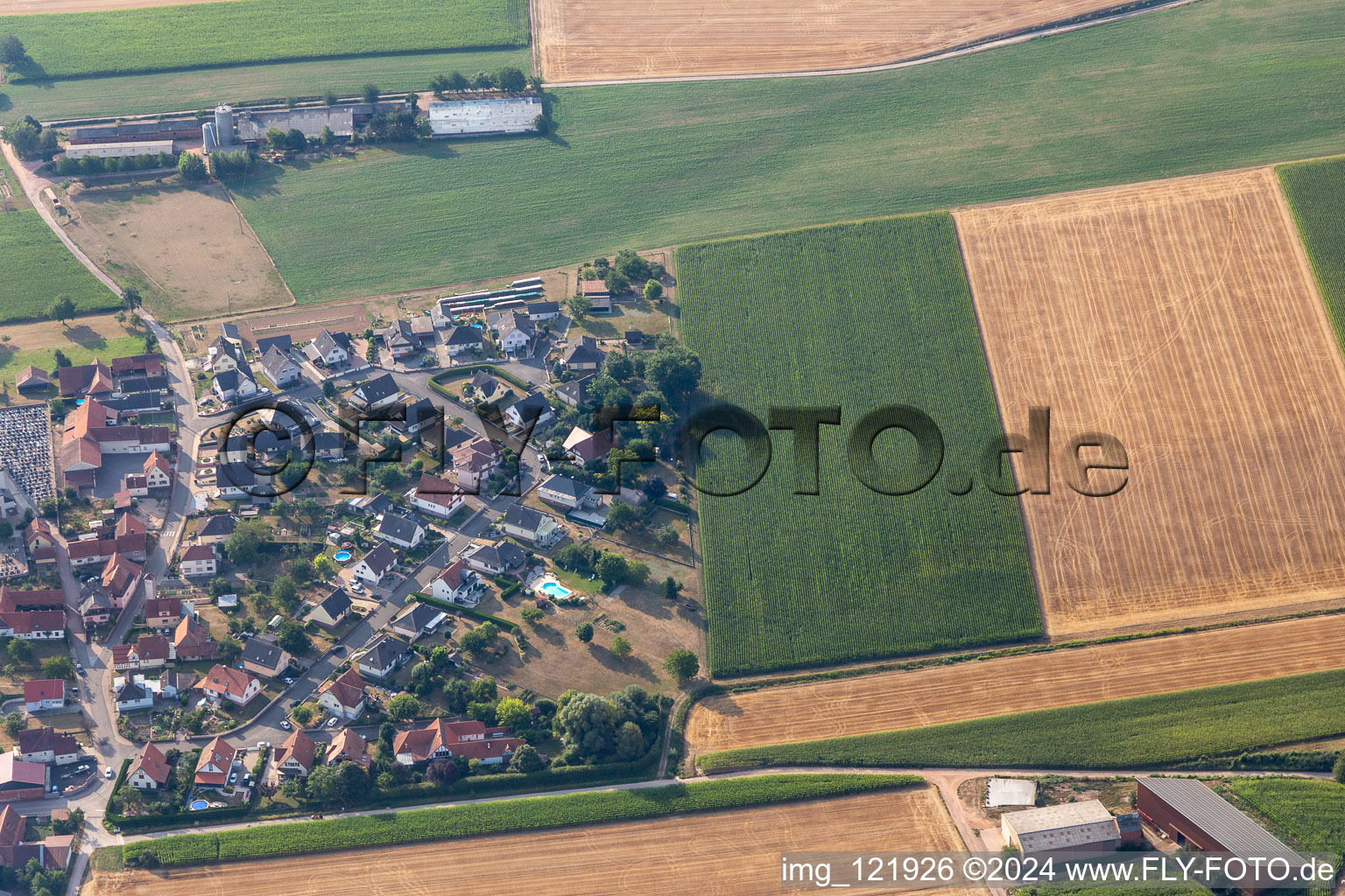 Hamlet in Schleithal in the state Bas-Rhin, France