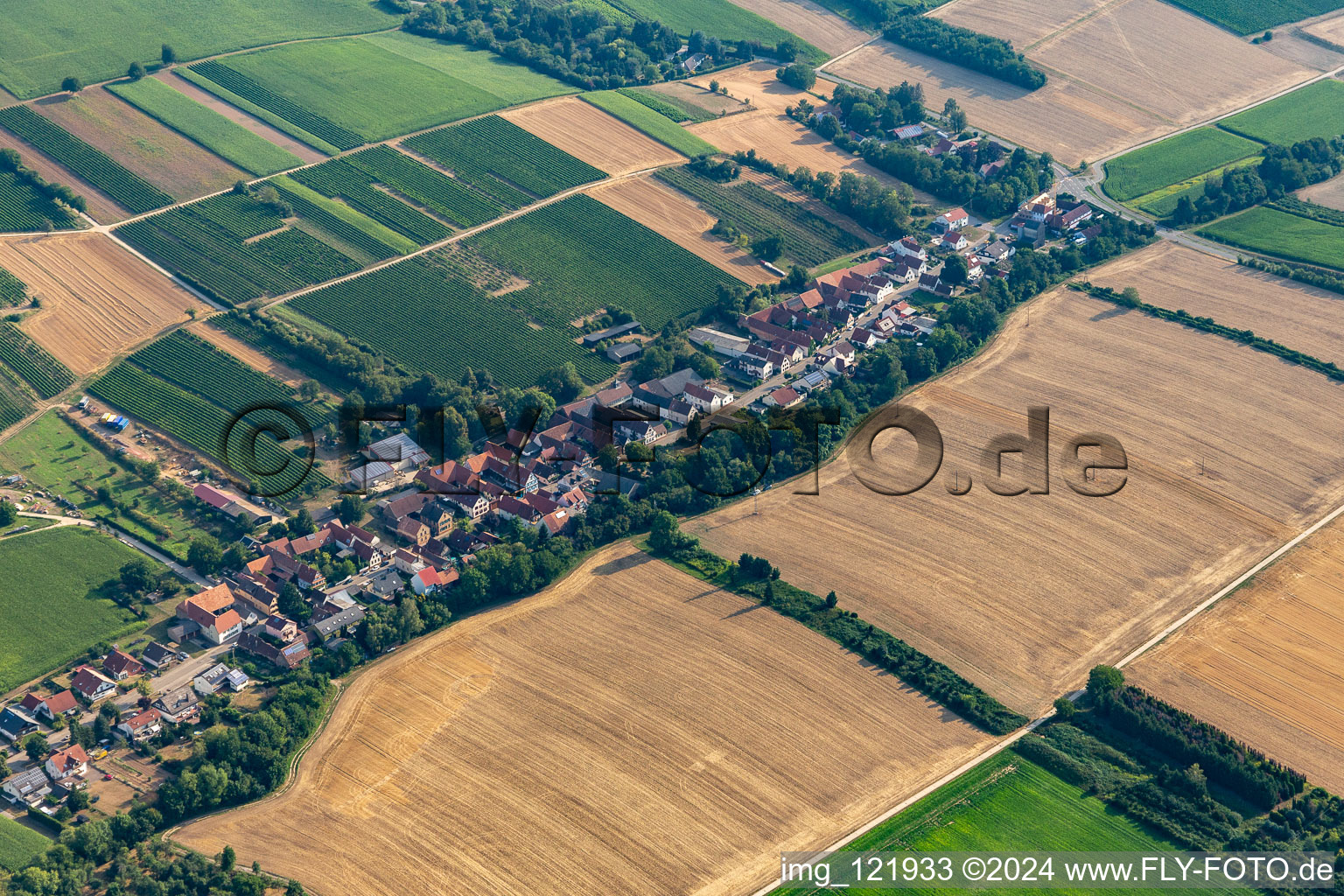 Vollmersweiler in the state Rhineland-Palatinate, Germany out of the air