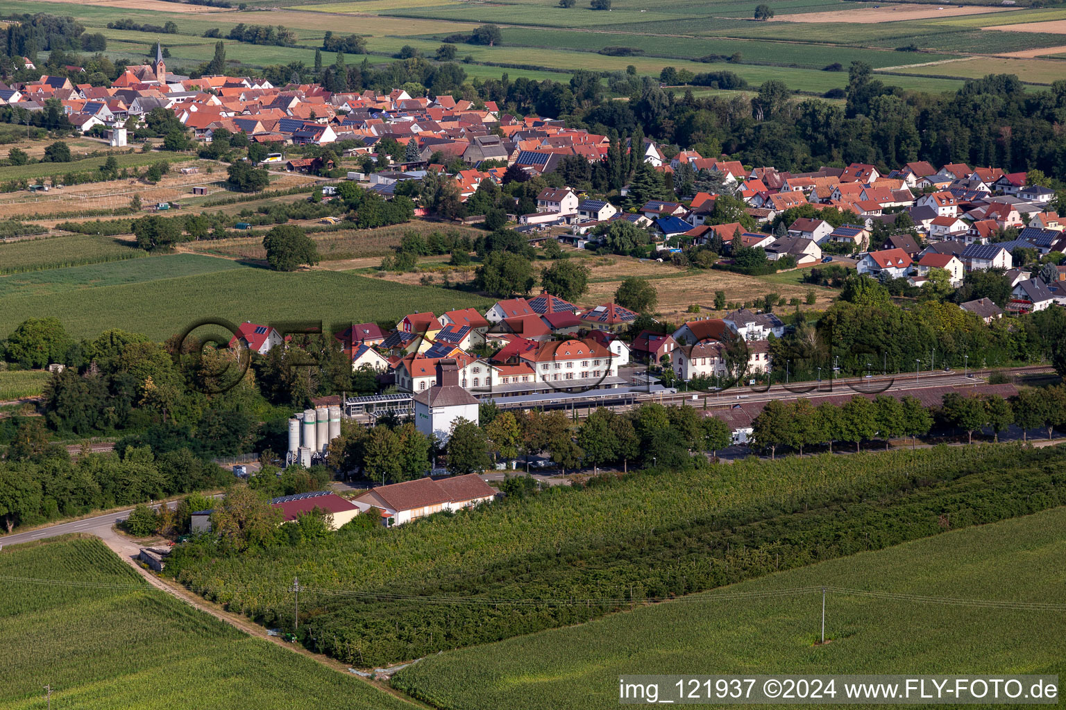 Railroad station in Winden in the state Rhineland-Palatinate, Germany