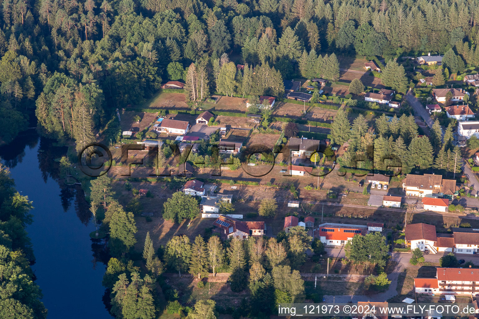 Ludwigswinkel in the state Rhineland-Palatinate, Germany out of the air