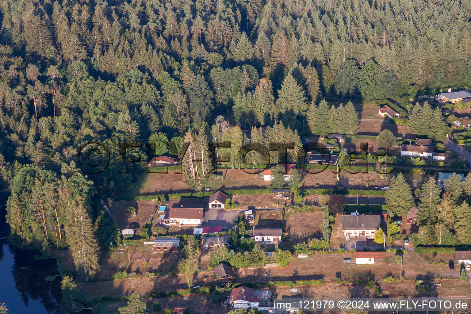 Drone image of Ludwigswinkel in the state Rhineland-Palatinate, Germany