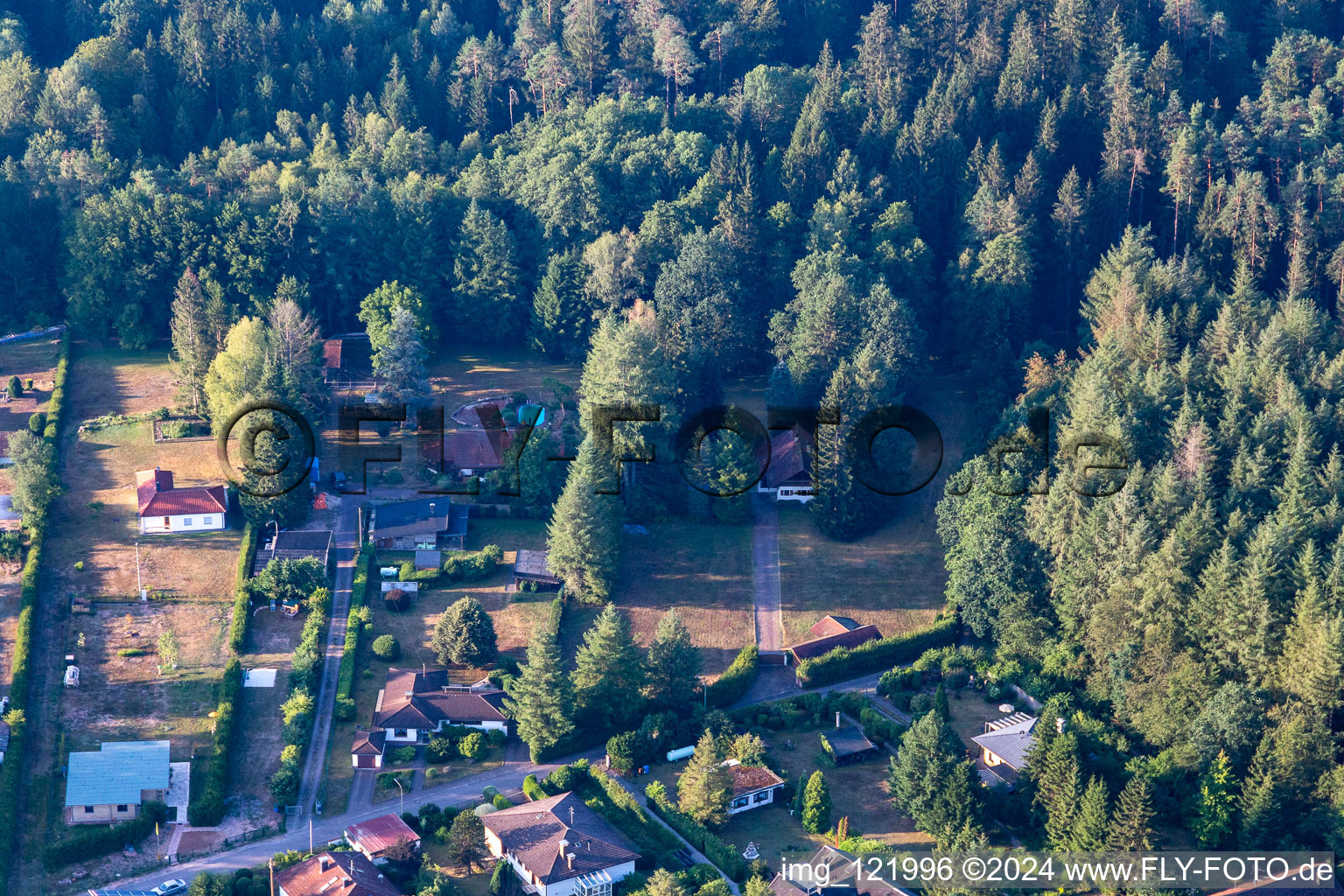 Drone image of Ludwigswinkel in the state Rhineland-Palatinate, Germany