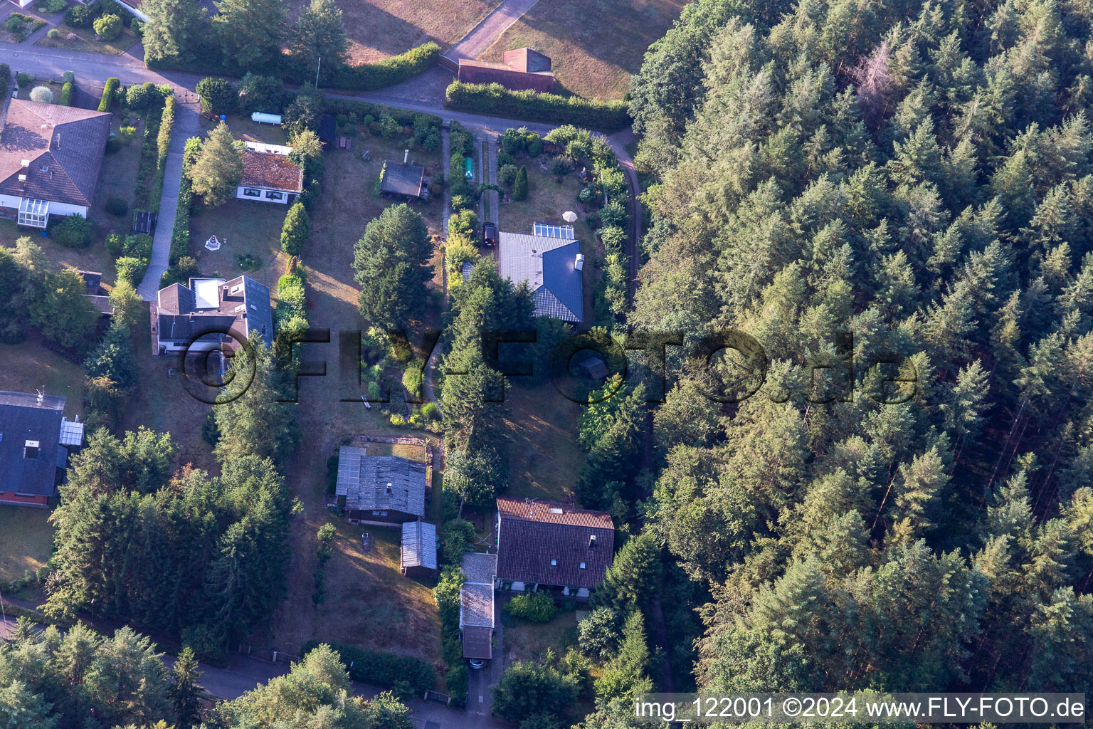 Aerial photograpy of Ludwigswinkel in the state Rhineland-Palatinate, Germany