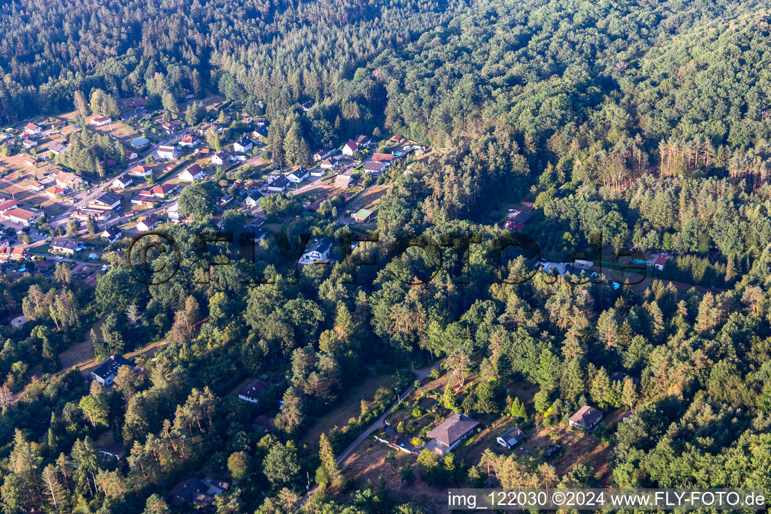 Ludwigswinkel in the state Rhineland-Palatinate, Germany out of the air