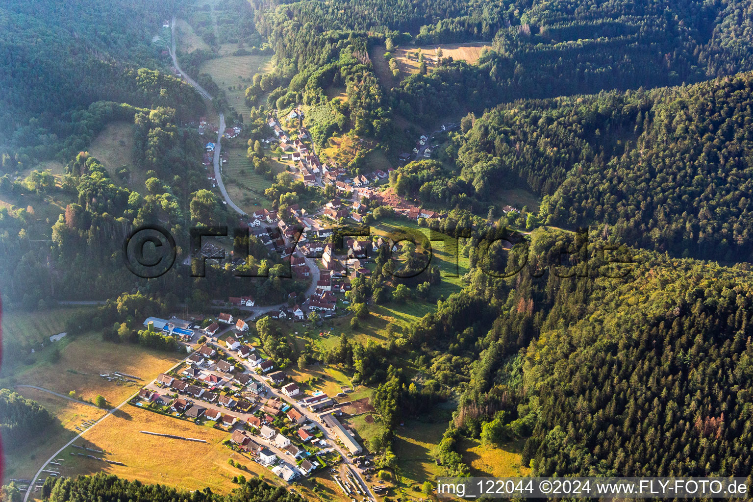 Bobenthal in the state Rhineland-Palatinate, Germany seen from above