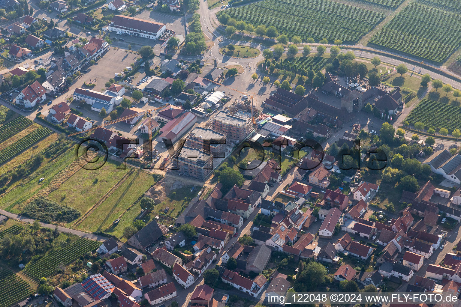 Construction site Sylvanerstr in the district Schweigen in Schweigen-Rechtenbach in the state Rhineland-Palatinate, Germany