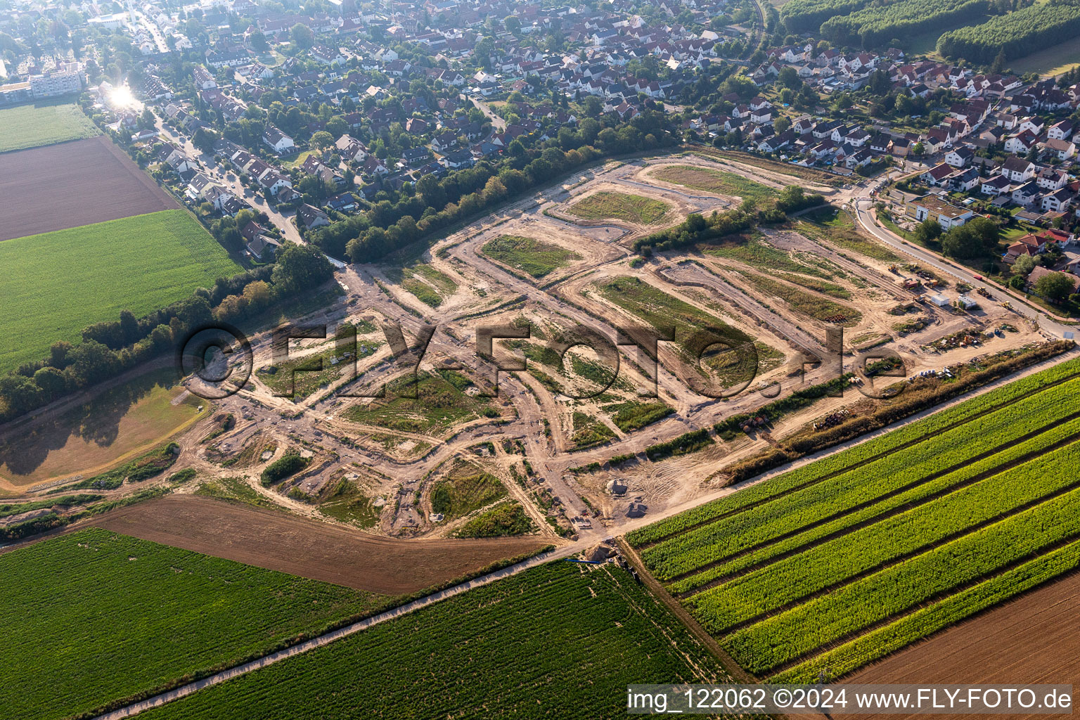 Aerial photograpy of Development area Höhenweg 2 in Kandel in the state Rhineland-Palatinate, Germany