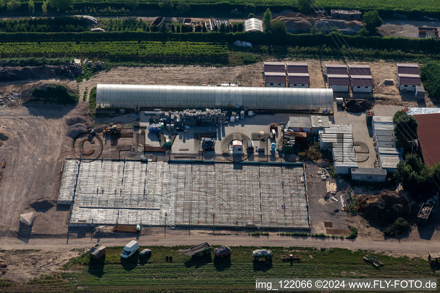 Kugelmann Biogemüse New production hall in Kandel in the state Rhineland-Palatinate, Germany