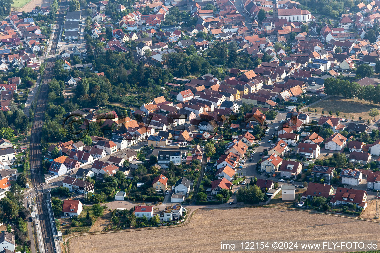 Rappengasse in Rheinzabern in the state Rhineland-Palatinate, Germany