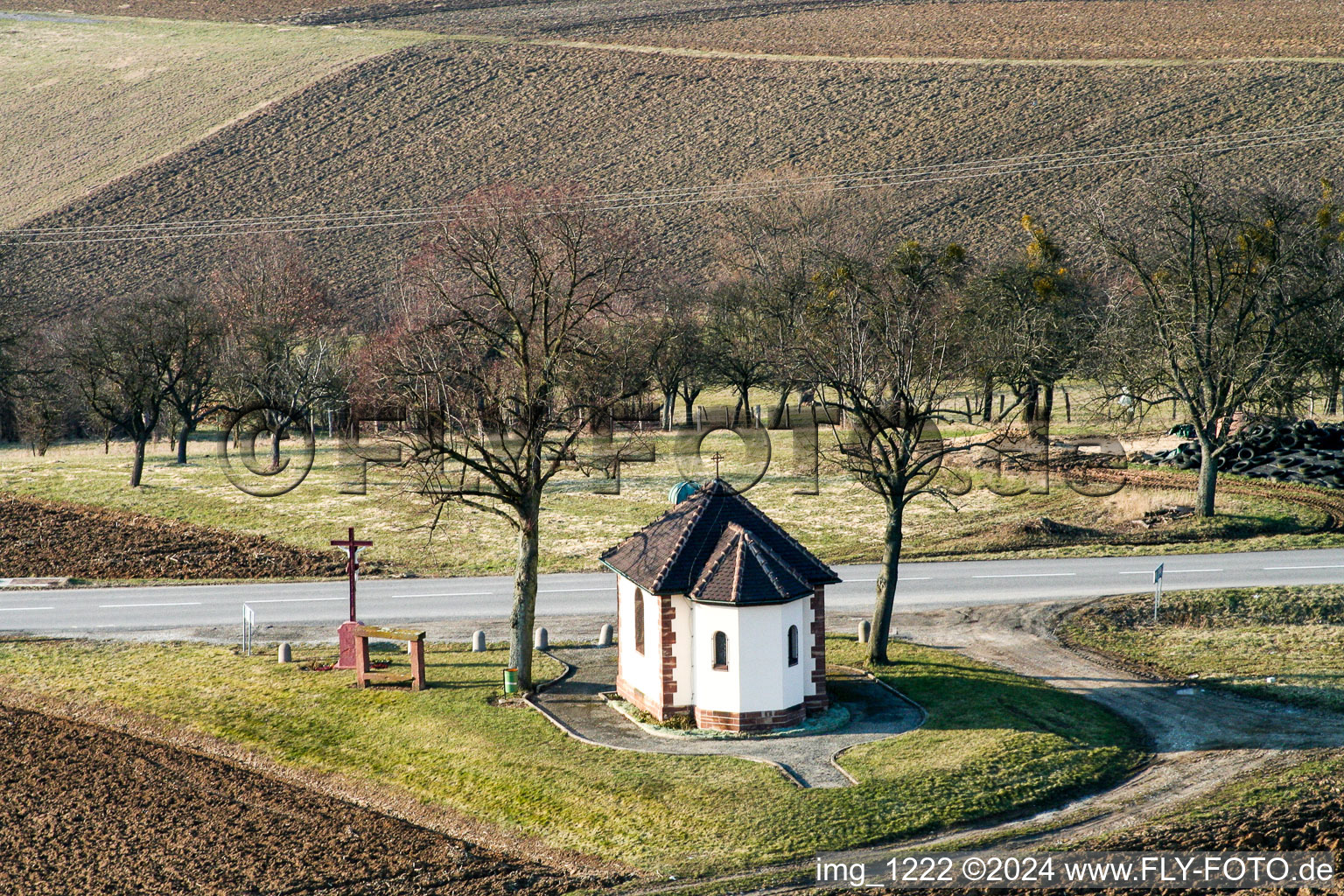 Chapelle Notre Dame des Tilleuls in Soultz-sous-Forêts in the state Bas-Rhin, France