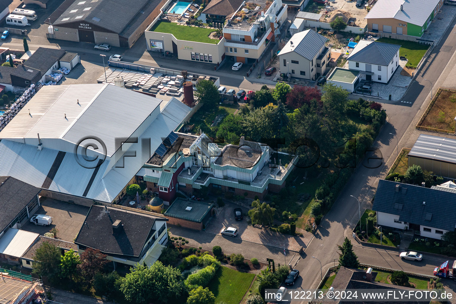 Wollherr building materials trade in Rheinzabern in the state Rhineland-Palatinate, Germany