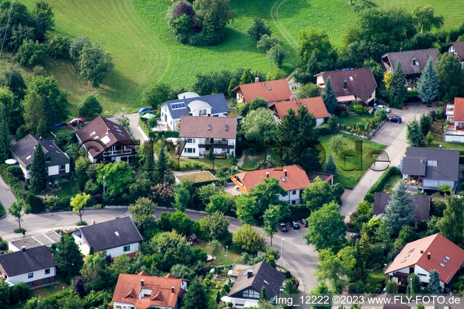 Ehbühl, Kirchhalde in Herrenberg in the state Baden-Wuerttemberg, Germany out of the air