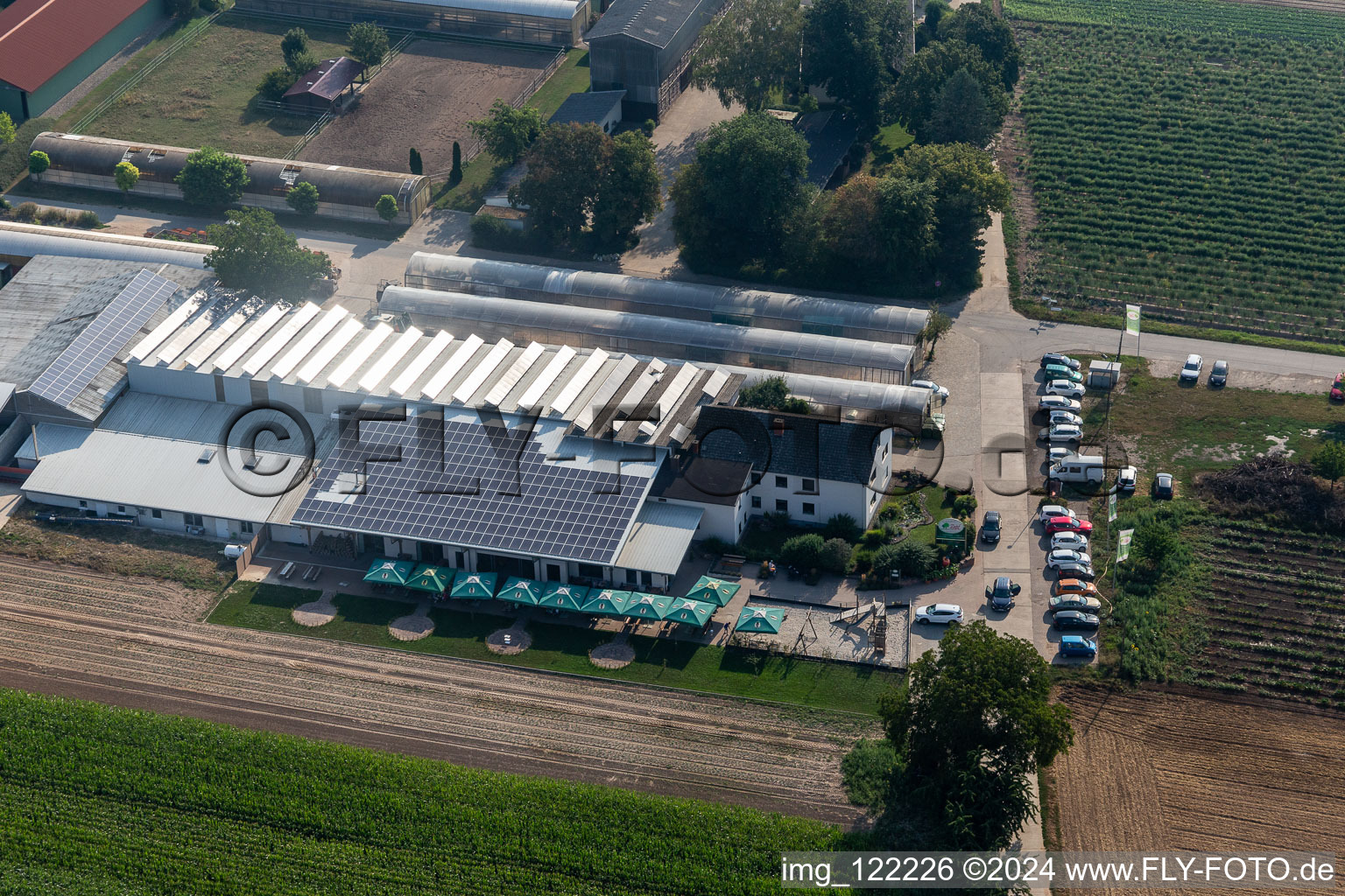 Aerial photograpy of Kandel in the state Rhineland-Palatinate, Germany