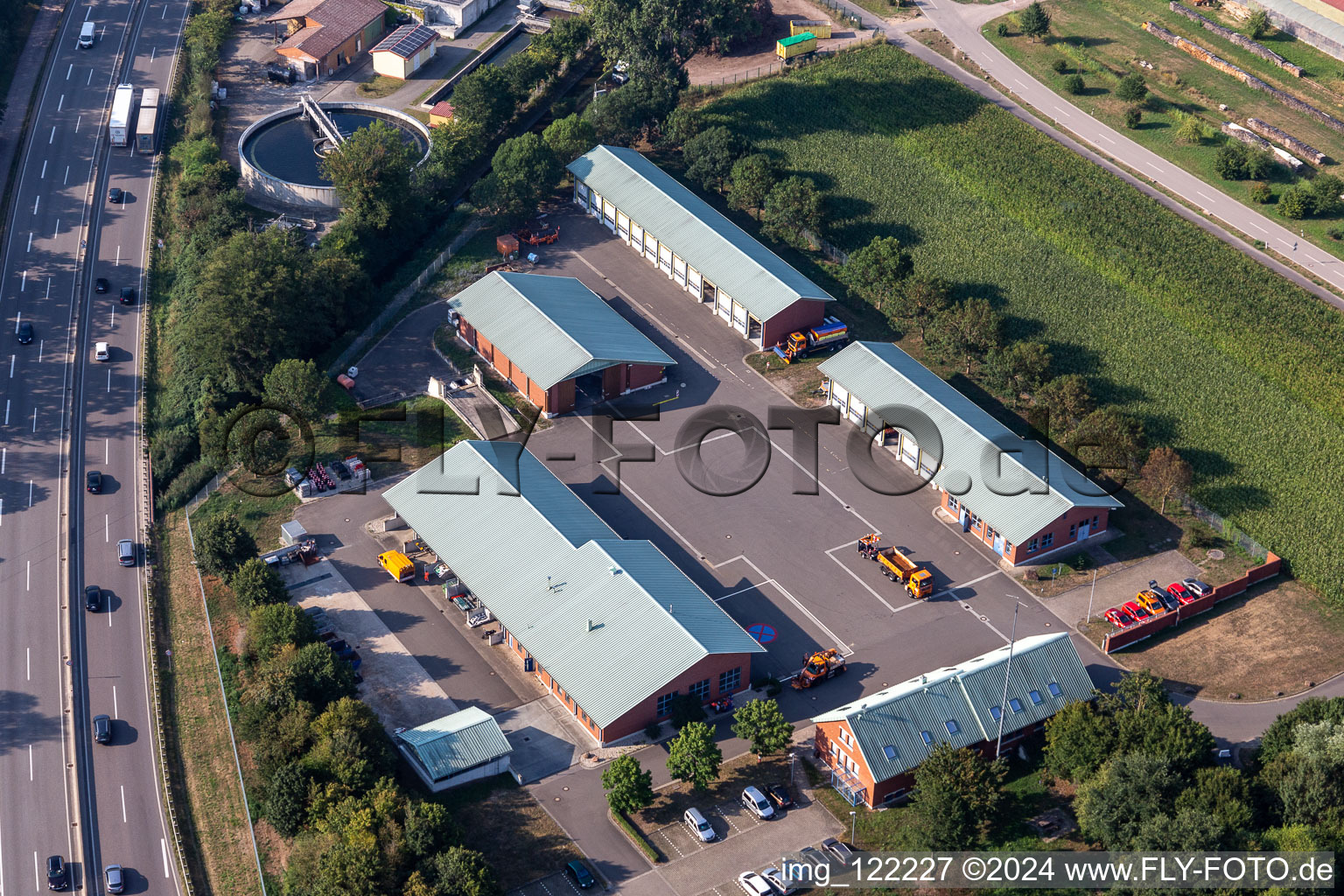 Motorway maintenance department in Kandel in the state Rhineland-Palatinate, Germany