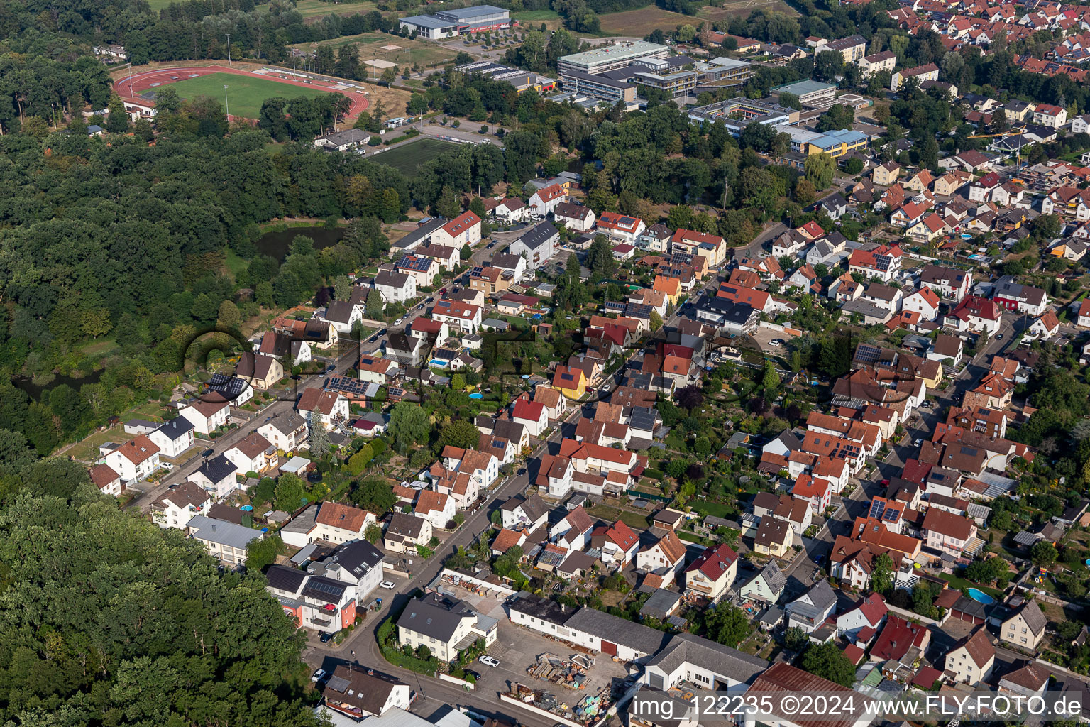 Kandel in the state Rhineland-Palatinate, Germany out of the air