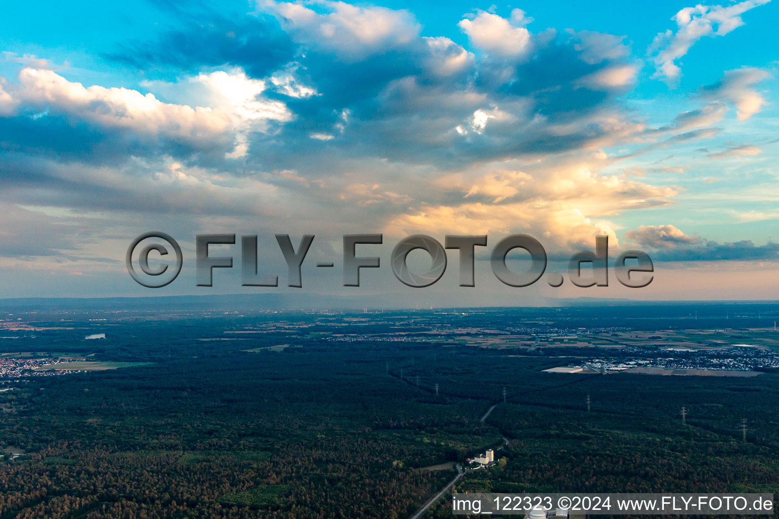 Rain beyond the Rhine in Westheim in the state Rhineland-Palatinate, Germany