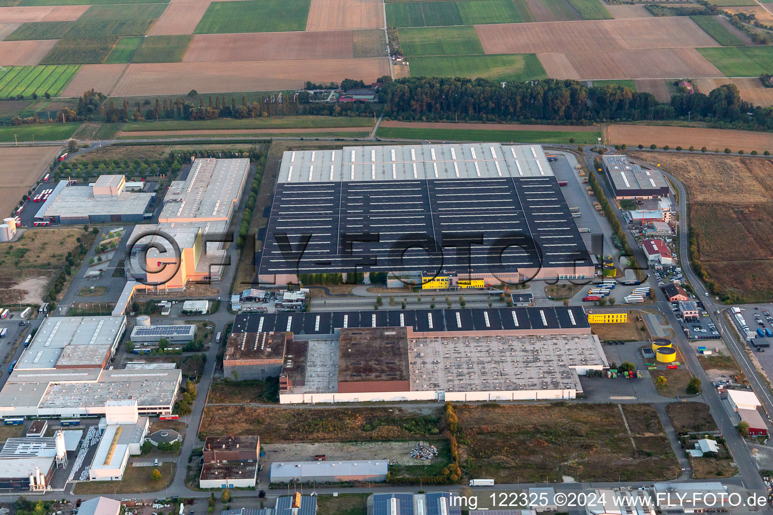 Mercedes Benz/Daimler Logistics Center in the district Offenbach in Offenbach an der Queich in the state Rhineland-Palatinate, Germany