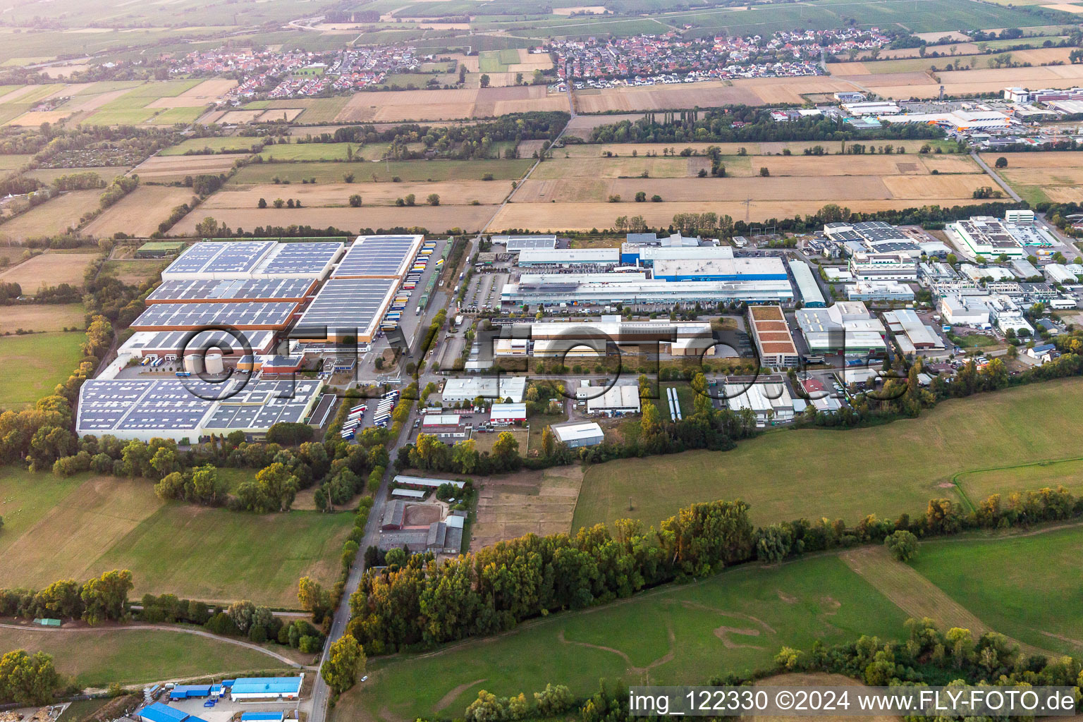 Landau Ost industrial area, Michelin tire works in the district Mörlheim in Landau in der Pfalz in the state Rhineland-Palatinate, Germany