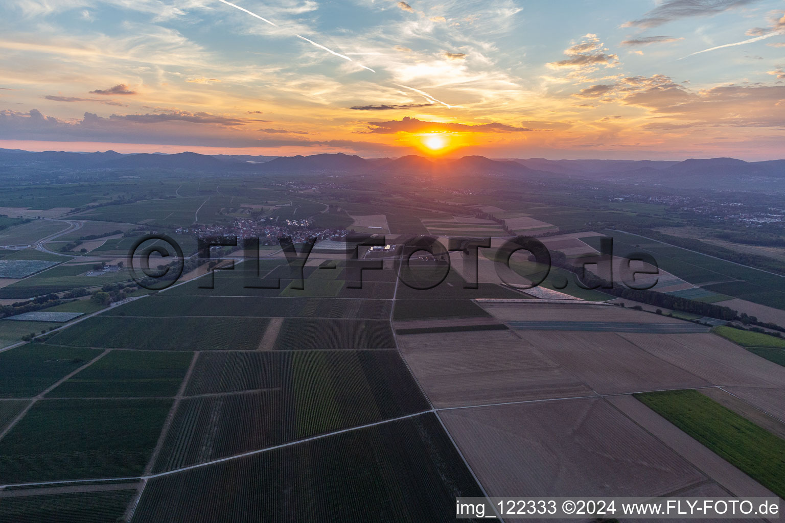 New bypass in Impflingen in the state Rhineland-Palatinate, Germany