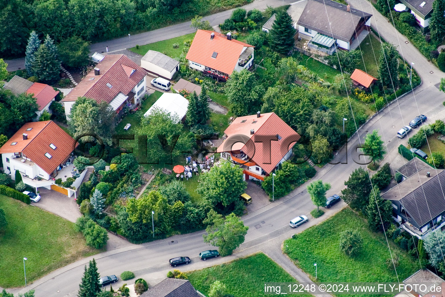 Aerial photograpy of Ehbühl, Kirchhalde in Herrenberg in the state Baden-Wuerttemberg, Germany