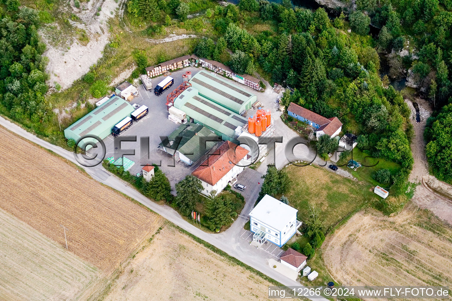 Epasit Gmbh special building materials at the old gypsum quarry in the district Altingen in Ammerbuch in the state Baden-Wuerttemberg, Germany