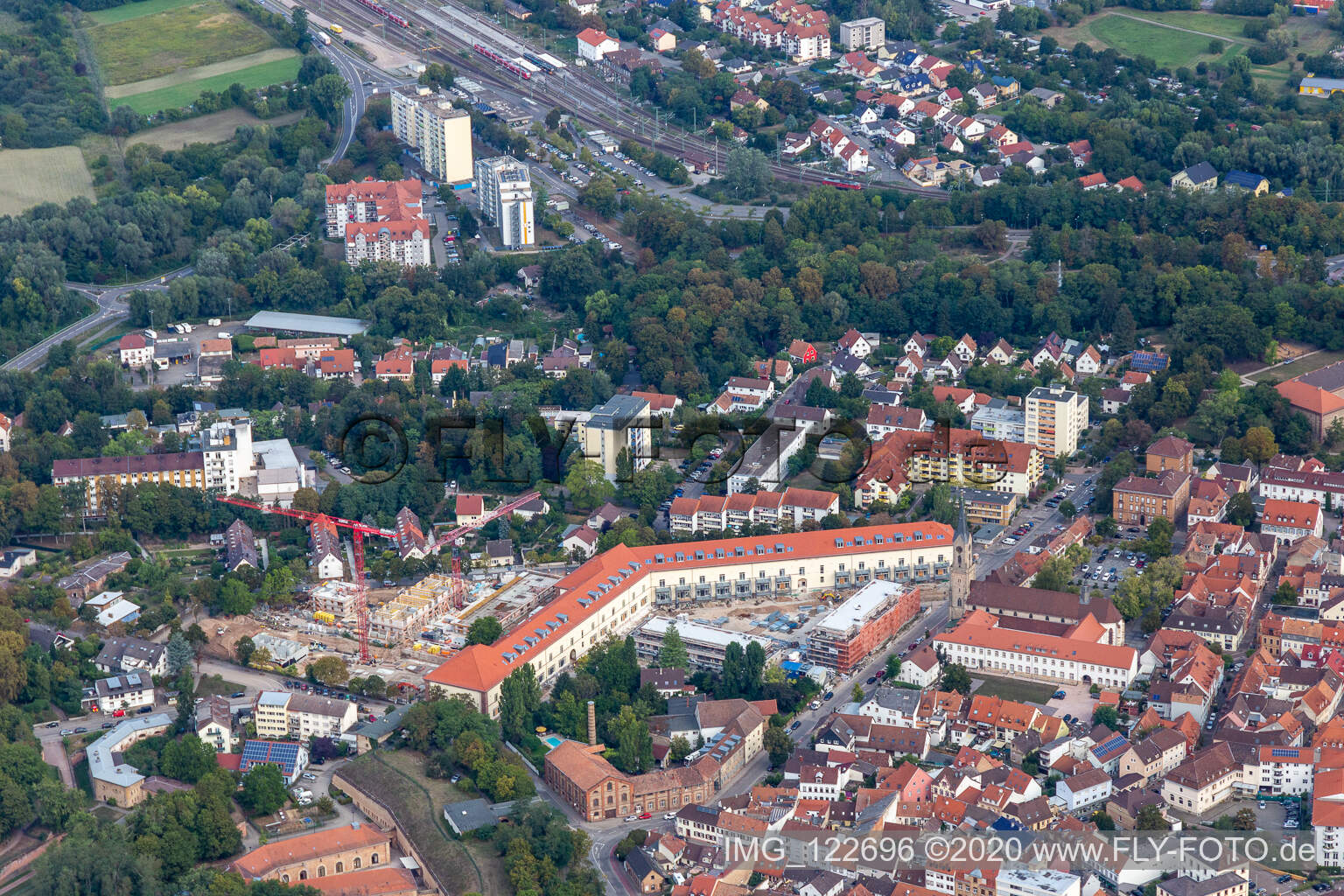 Former Stenel barracks in Germersheim in the state Rhineland-Palatinate, Germany