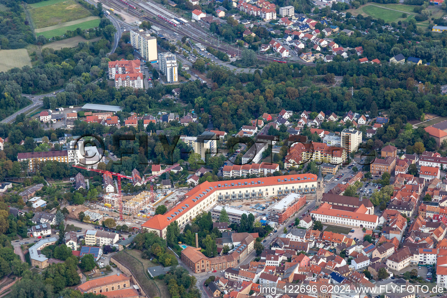 Former Stenel Barracks in Germersheim in the state Rhineland-Palatinate, Germany