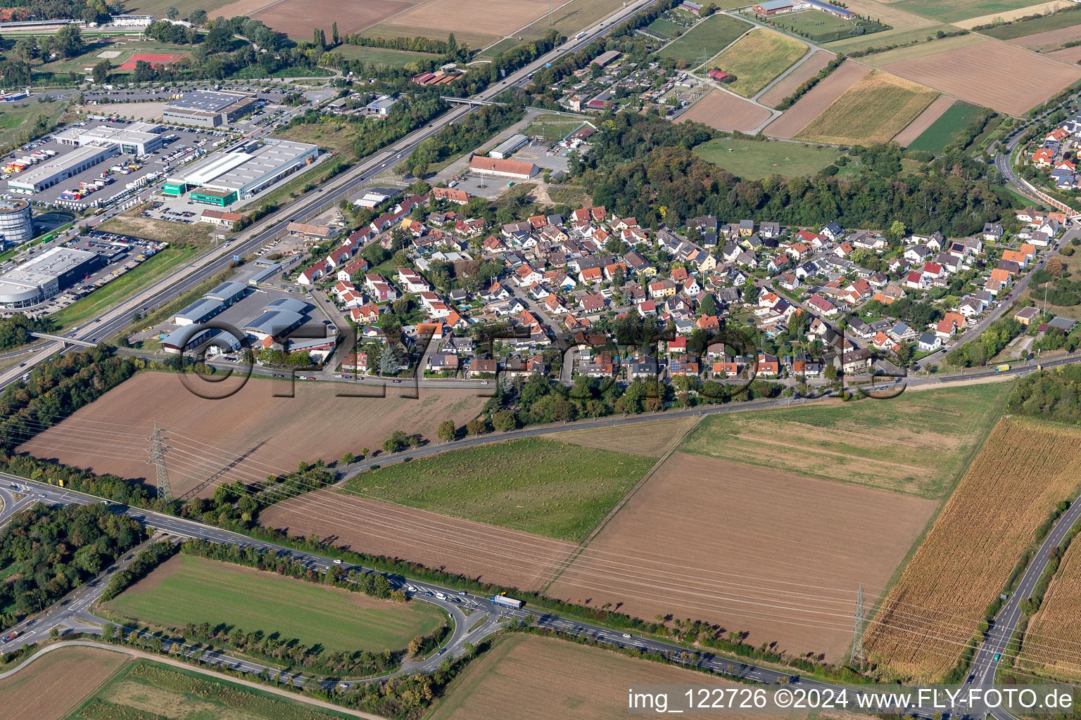 Suebenheim in the district Seckenheim in Mannheim in the state Baden-Wuerttemberg, Germany