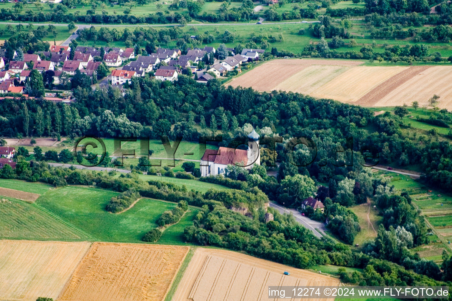 Churches building the chapel of Poltringen in Ammerbuch in the state Baden-Wurttemberg